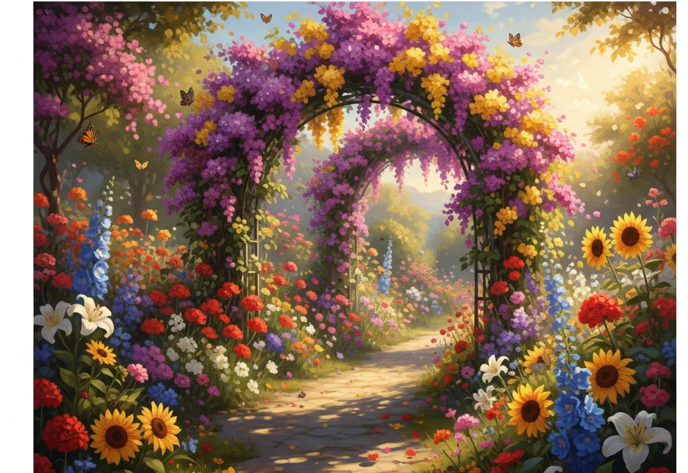 O Espetáculo das Flores: A Primavera Chega e Transforma Paisagens em Mosaicos Vibrantes!